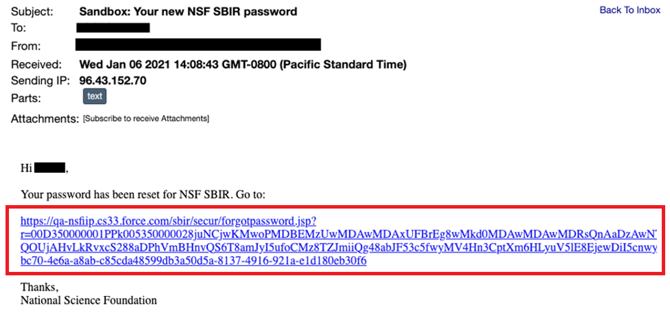 Email content