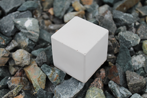 CA Cement Block: Calcium aluminate cement is produced and formed into a structural block using Big Blue Technologies' process.