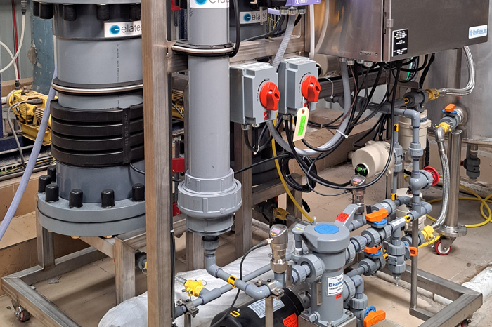 Elateq's electrochemical water treatment technology helps purify wastewater.