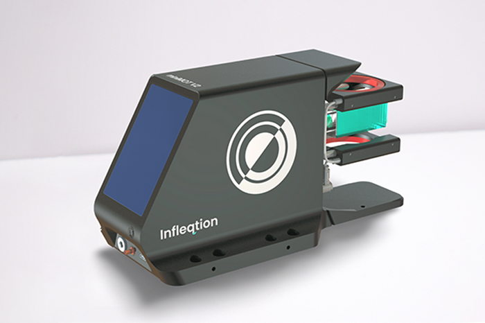 Developed by Infleqtion, the miniMOT V2 is a compact vacuum system used for neutral atom research and quantum experiments.