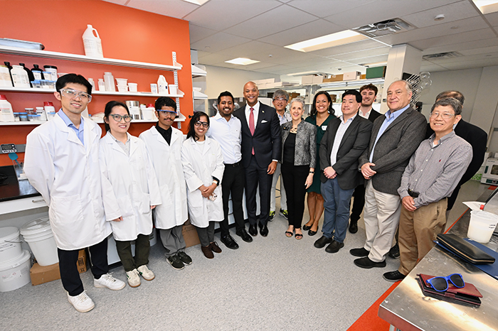Liatris Team with Wes Moore: The Liatris team celebrated its ribbon cutting with Maryland Governor Wes Moore at its expanded pilot manufacturing facility in Rockville, MD.
