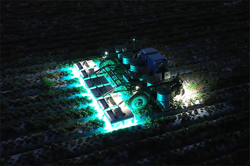 Tractor in a field