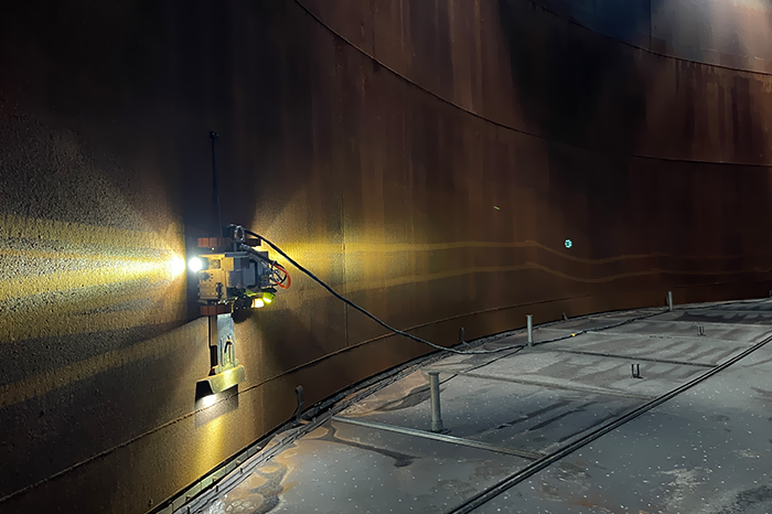 Pike Robotics develops wall-climbing robots to perform dangerous tasks and inspections in oil and gas storage tanks.